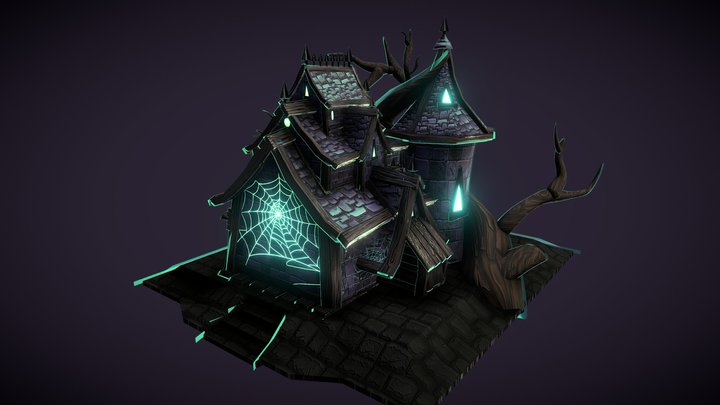 Dark House toon 3D Model