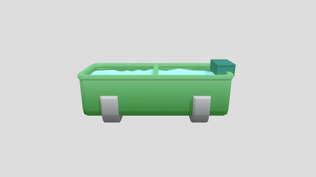 Low Poly Water Trough