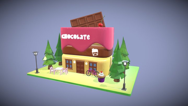 choclate shop 3D Model