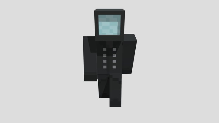 Tv_man Minecraft 3D Model