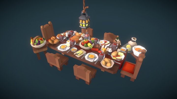 Food Set - Proto Series 3D Model