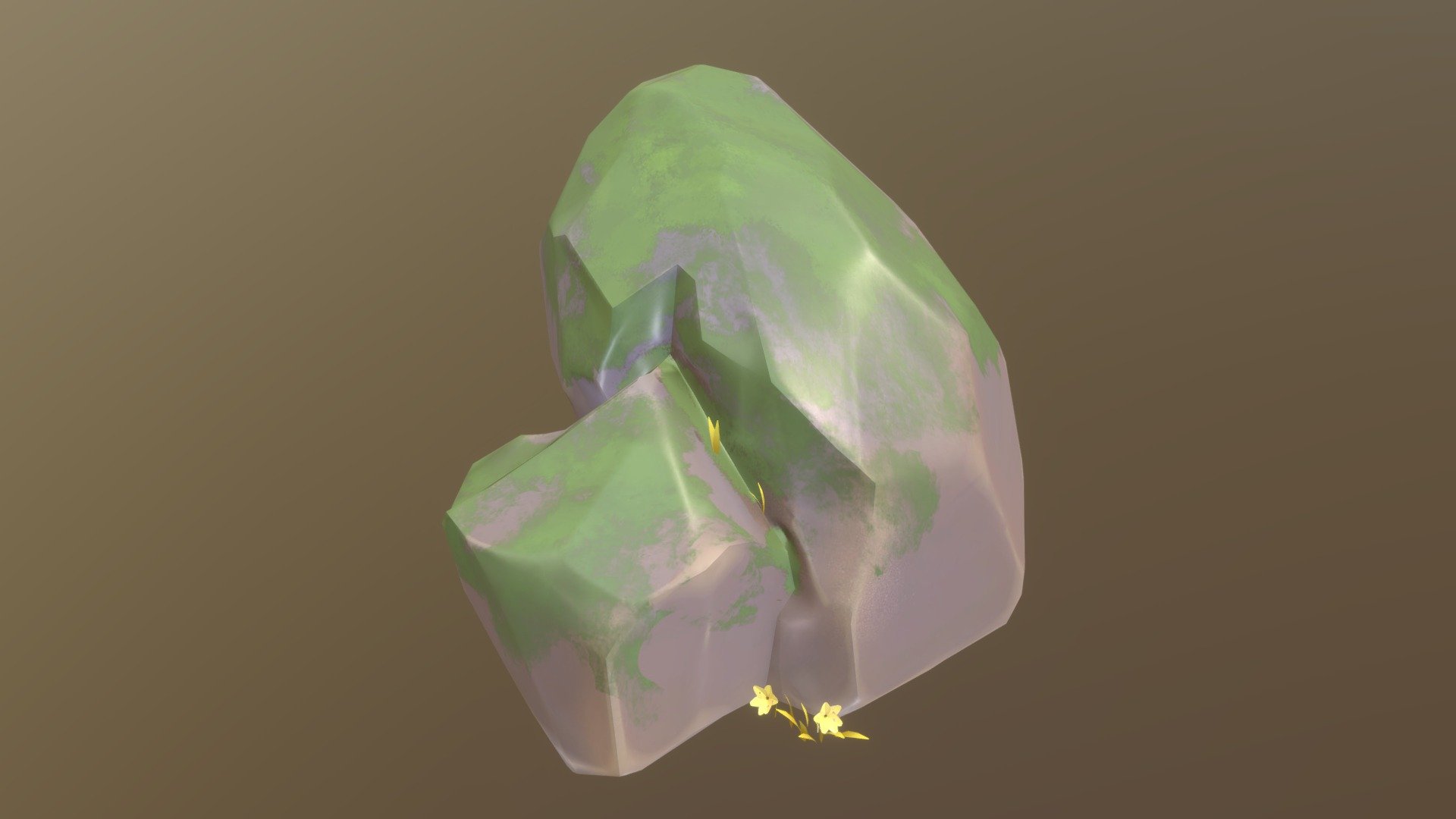 Low-Poly Forest Boulder - Download Free 3D model by _memo (@sj_memo ...