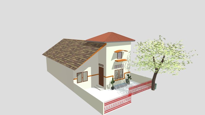 Rumah Tipe 36 Taman Hang Tuah 3D Model