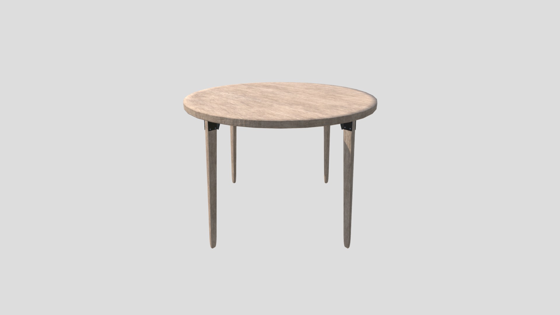 3D model Wooden Dining Table - This is a 3D model of the Wooden Dining Table. The 3D model is about a wooden table with legs.
