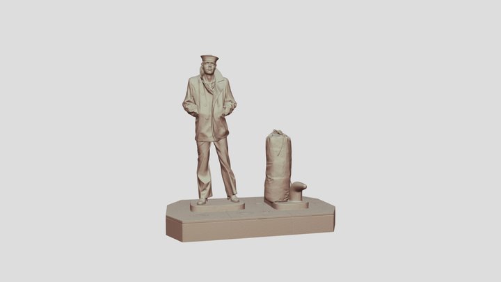 The Lone Sailor 3D Model