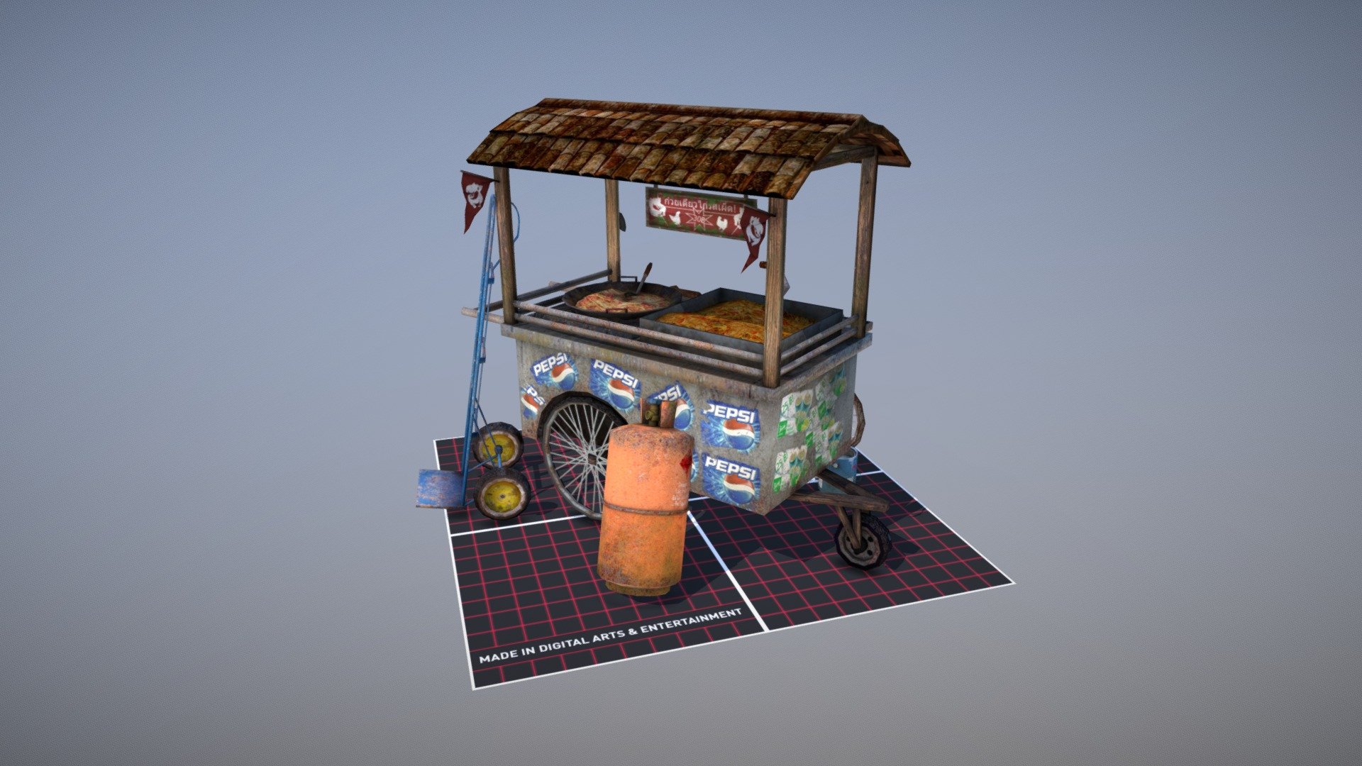 5 Finished Props (Bangkok Cityscene)