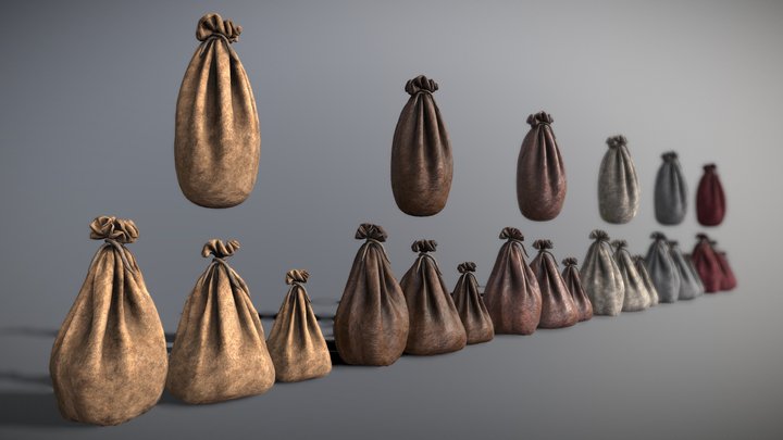 Sack bag 3D Model