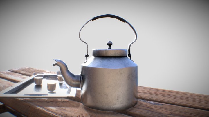 India Tea stall Elements 3D Model