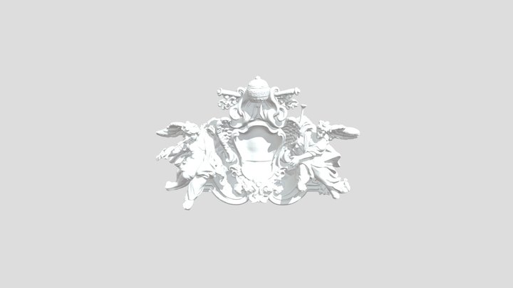 Baroque Angelic Crest 3D Model