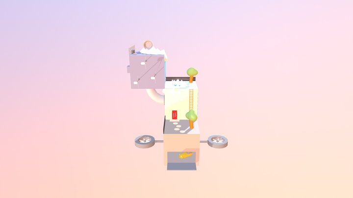 Isometric- Cubeworld 3D Model