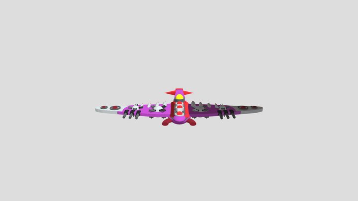 Egg Fleet Manta Ray 3D Model