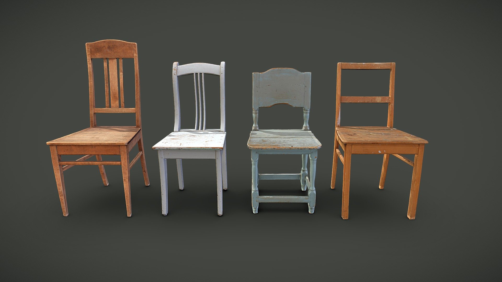 Wooden chairs