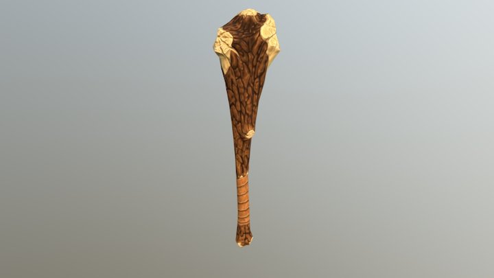 Club Weapon Low Poly 3D Model