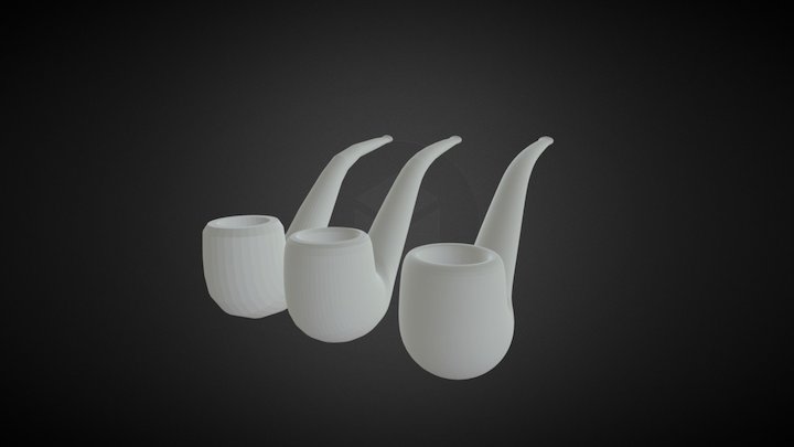 Tobacco pipe (w/o UV) 3D Model