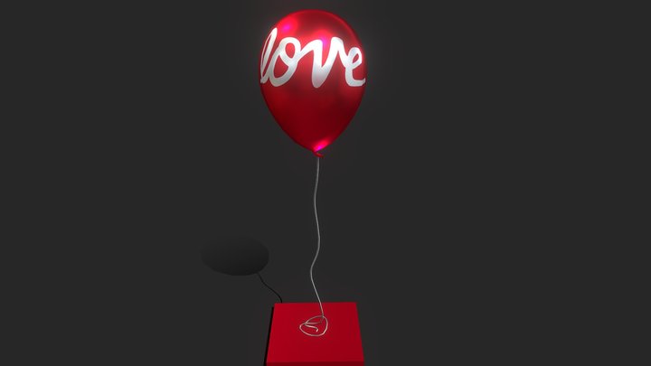 Love Balloon 3D Model