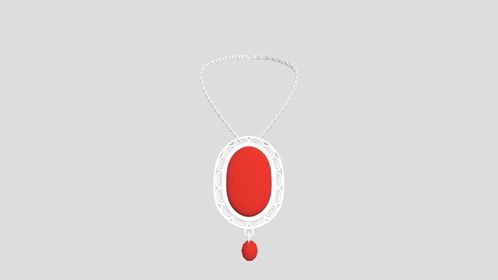 Ruby Necklace 3D Model