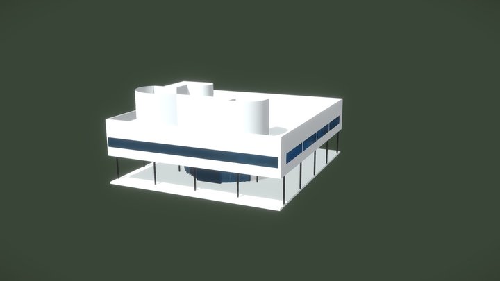 Villa Savoye 3D Model 3D Model