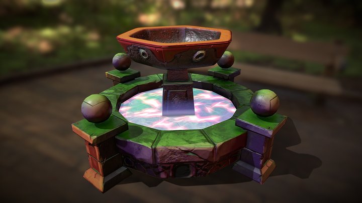 PRAC_0122_Magic Fountain 3D Model