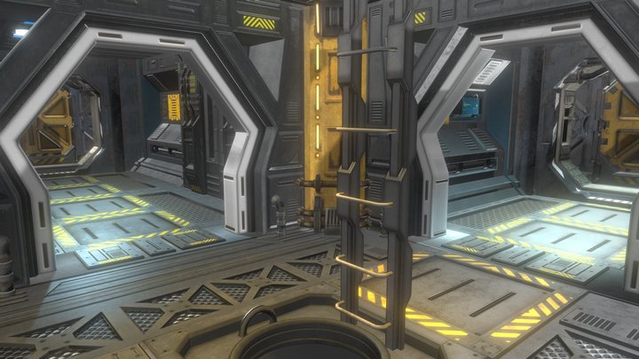 Phils_SciFi_CorridorPack_001 3D Model