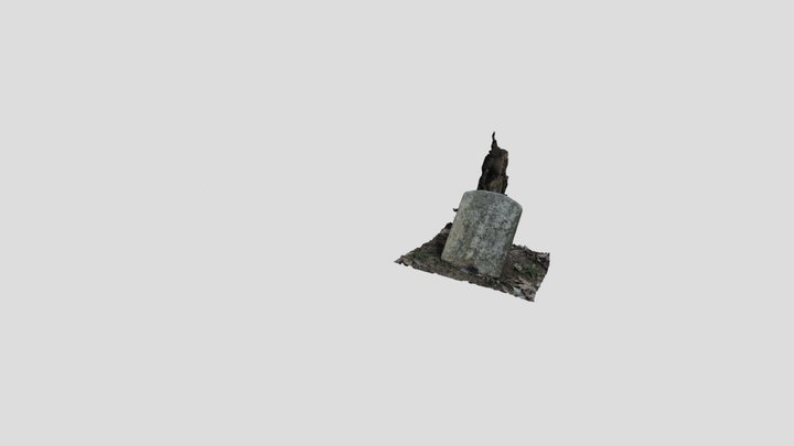 Headstone at the Brush Arbor Cemetery 3D Model
