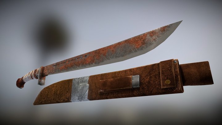 Mercenary Machete 3D Model
