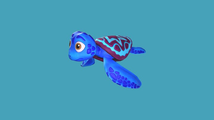 Cartoon Turtle | Stylized 3D Model 3D Model