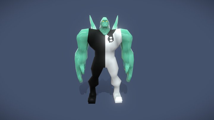 Ben 10 Diamond Head - Game Ready (Rigged) 3D Model
