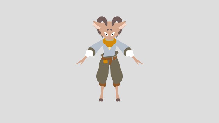 森林漫遊者-桑德爾 3D Model