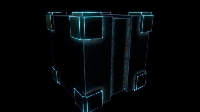 Sci Fi Cube 3D Model