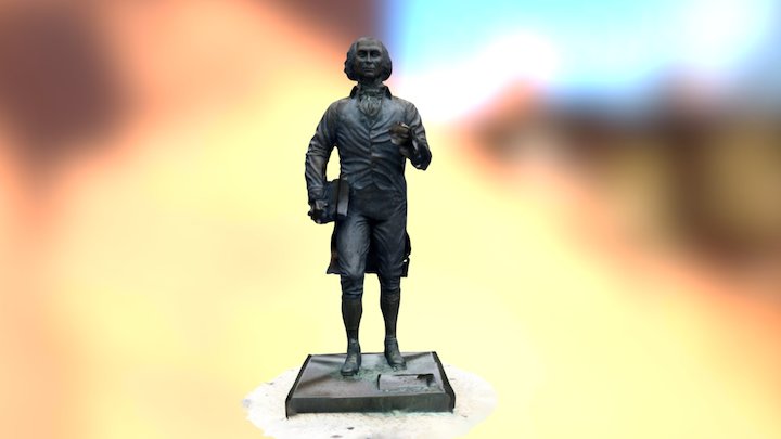 James Madison Immortalized in Bronze 3D Model
