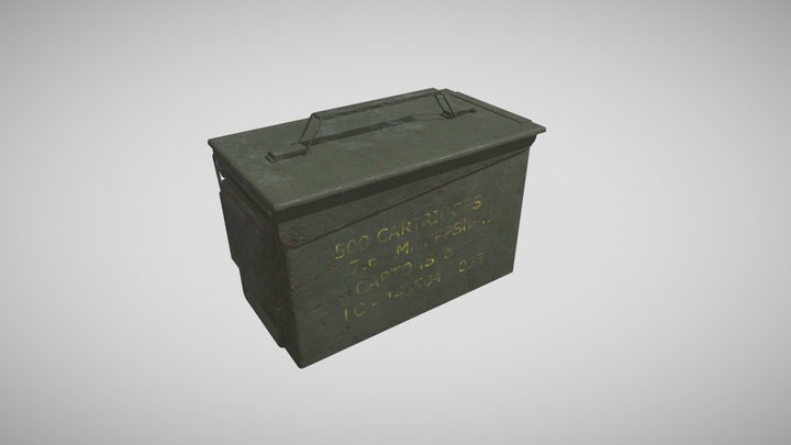 Military Ammo Crate 3D Model