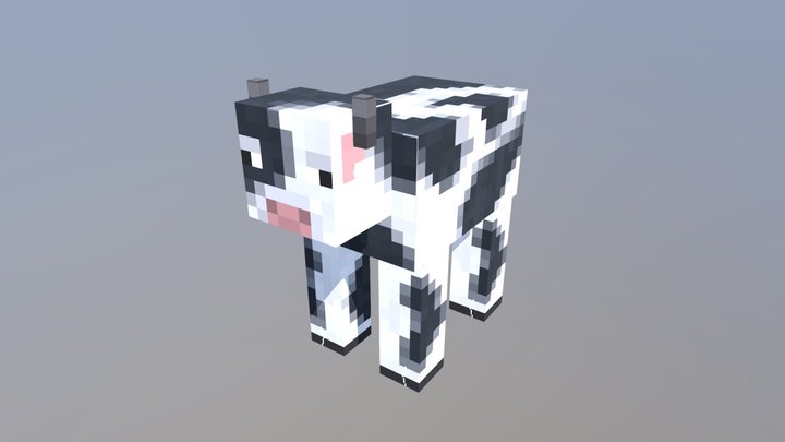 Minecraft cow real 3D Model