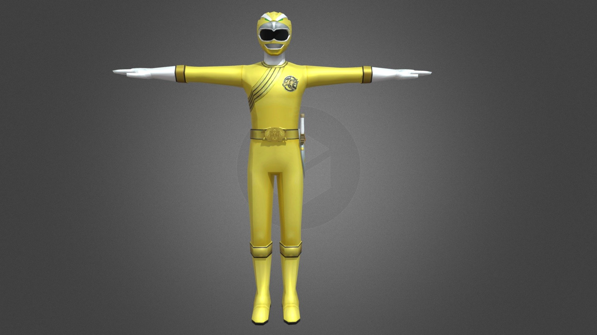 yellow gaoranger - Buy Royalty Free 3D model by 5 Dollar Store ...