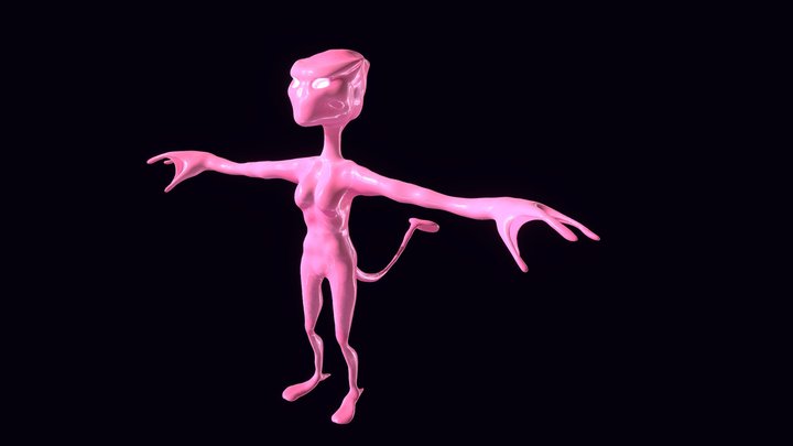 Pink Natator Female v1.0 3D Model
