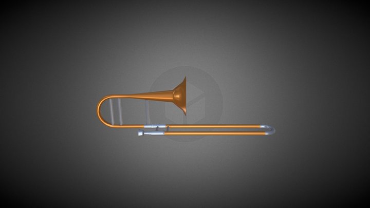 Trombone 3D Model