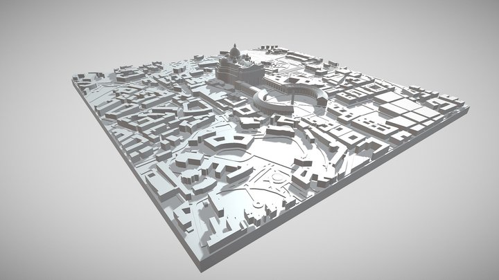 Basilica of Saint Peter - Vatican - Rome 3D Model
