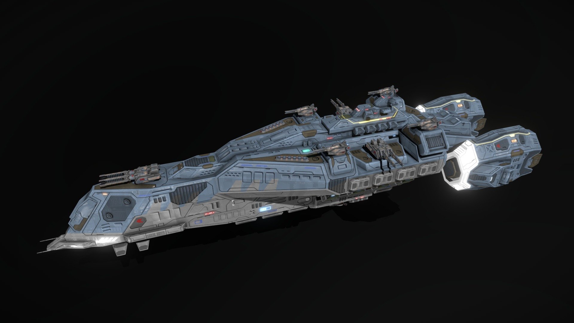 Yellowjackets Battlecruiser Lancer - Buy Royalty Free 3D model by MSGDI ...