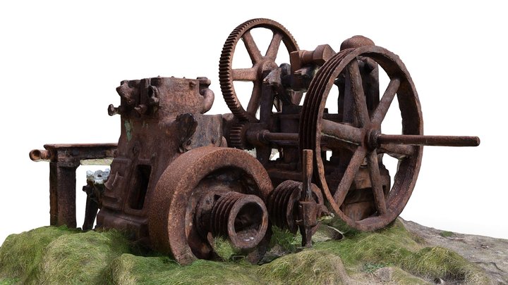 Water Pump, Boswedden Mine, Cornwall 3D Model