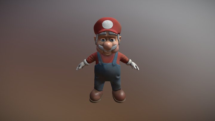 OLd mario 3D Model