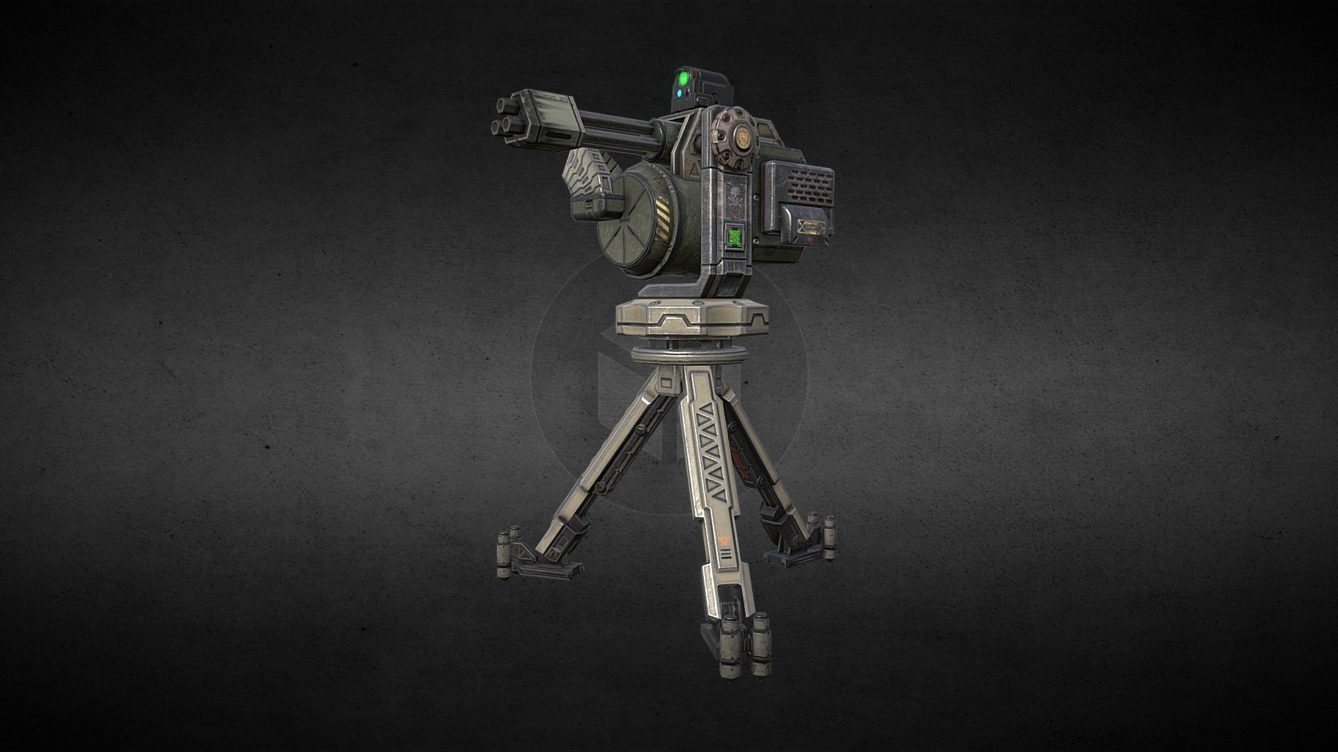 turret_machinegun 3D model by lostsoundzz [119048a] Sketchfab