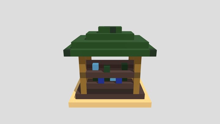 Beach Bar - Voxel 32x32 – Modello 3D gratuito STL