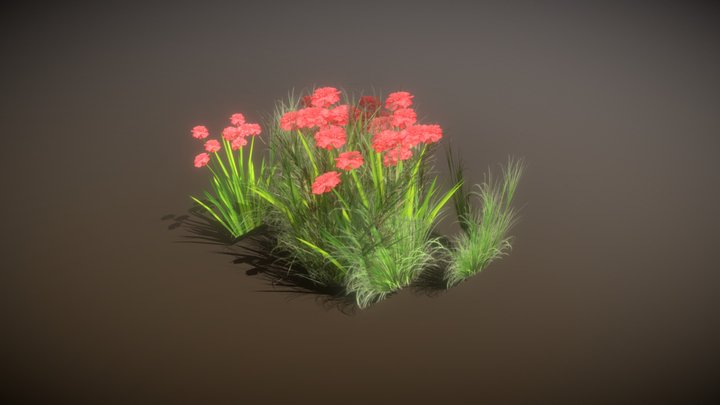 Grass Patch 3D Model