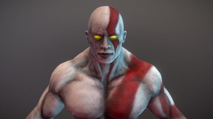 The Rock: Kratos version 3D Model