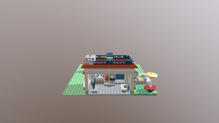 LEGO 31067 Modular Poolside Holiday 3D Model