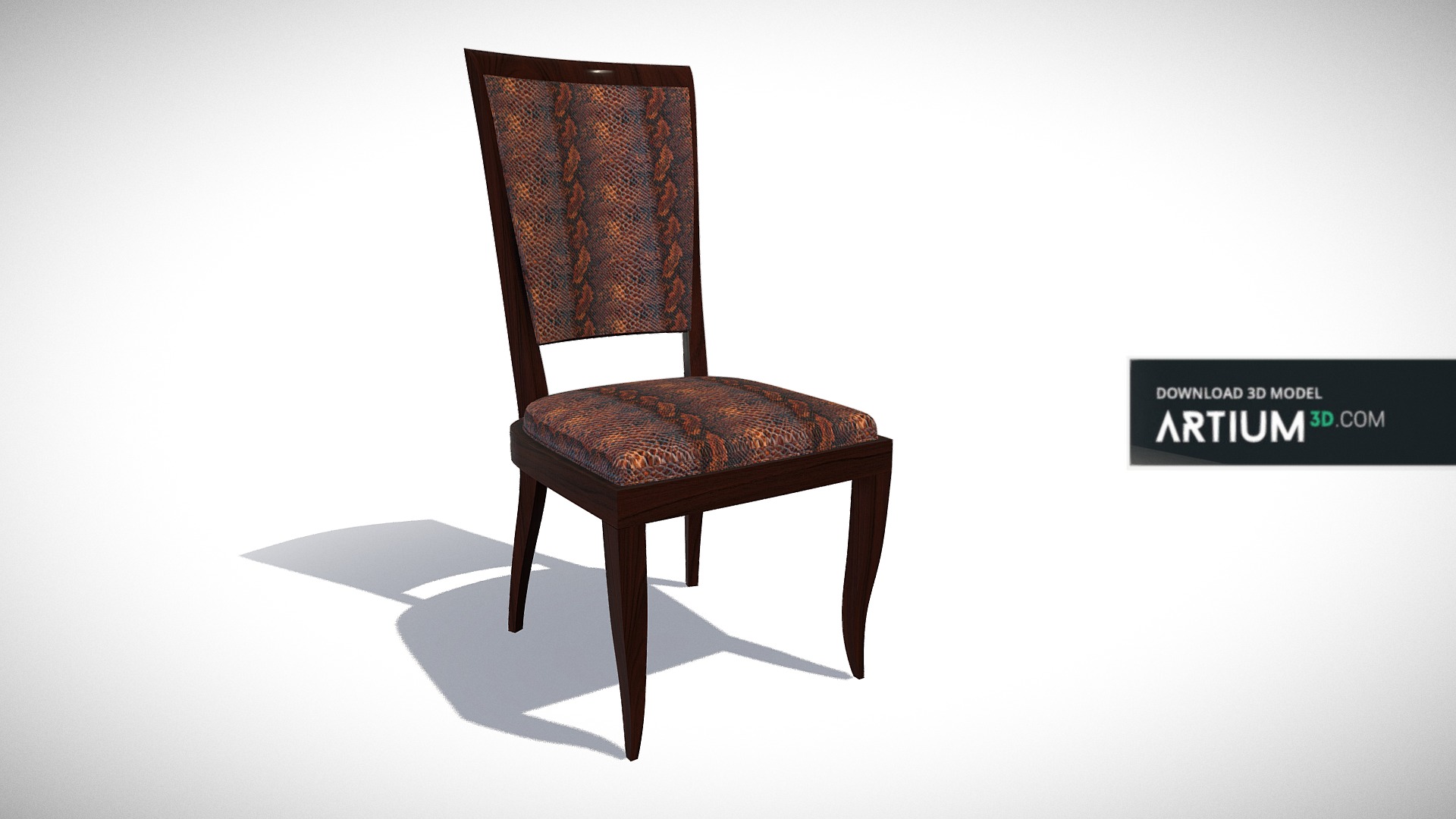 3D model Chair – Art Deco 1930 - This is a 3D model of the Chair – Art Deco 1930. The 3D model is about a chair with a cushion.