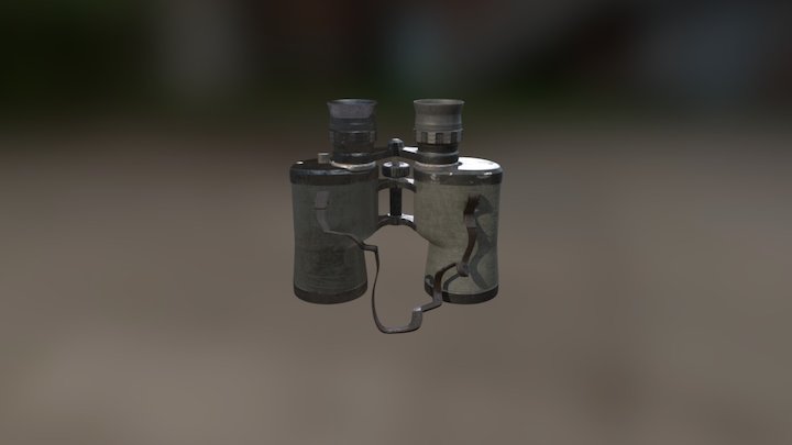 Binoculars Textured 3D Model