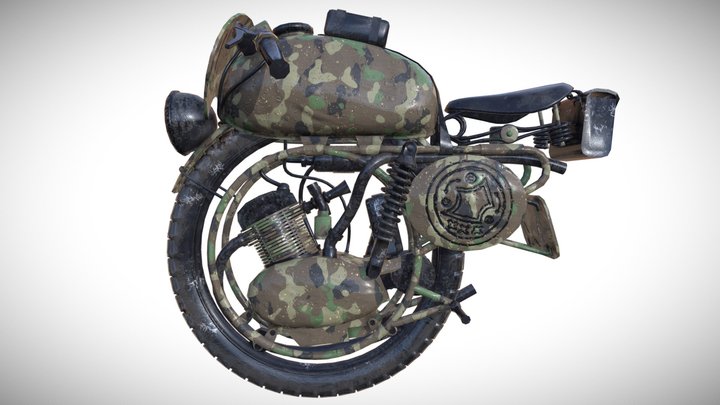"Wet military" (Monobike) 3D Model