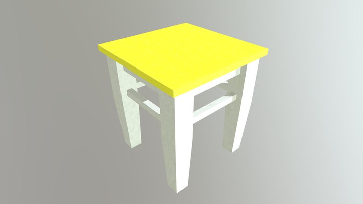 White Chair 3D Model