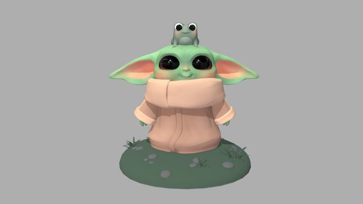 Baby Yoda 3D Model