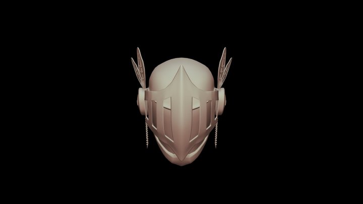 Phantom Knight Helmet 3D Model